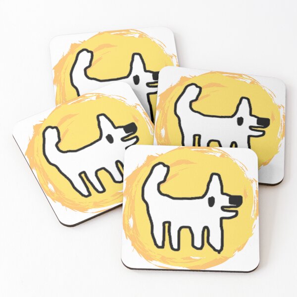 Item preview, Crappy Dog swirly sticker - simple fun designed and sold by TheRubberOnion.