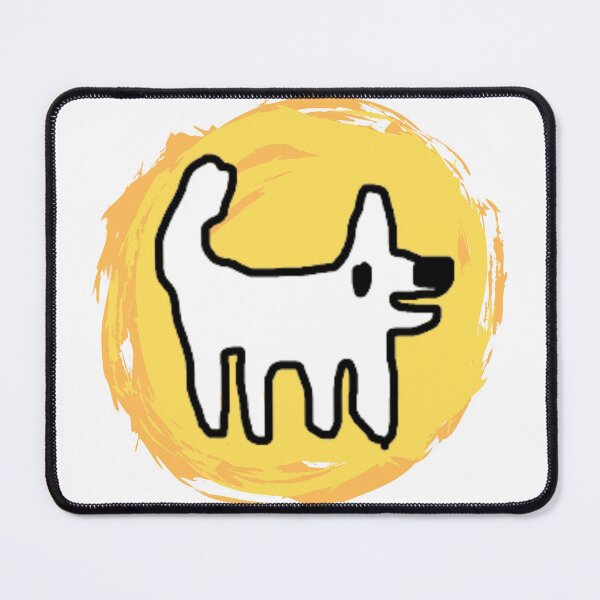 Item preview, Crappy Dog swirly sticker - simple fun designed and sold by TheRubberOnion.