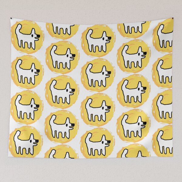 Item preview, Crappy Dog swirly sticker - simple fun designed and sold by TheRubberOnion.