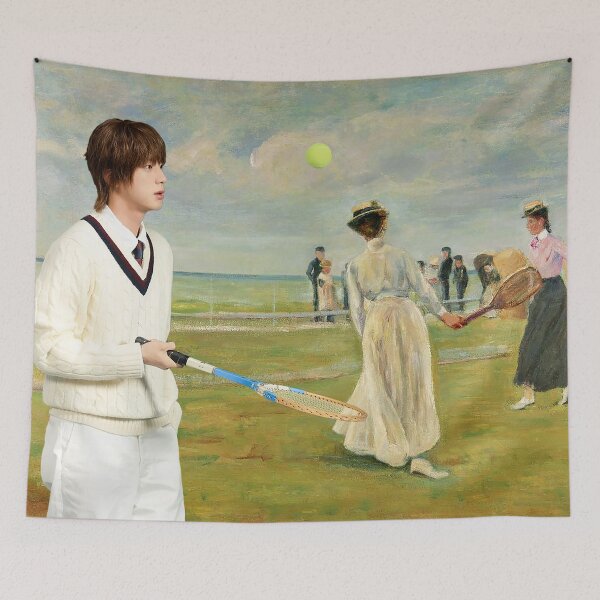 Item preview, Tennis Game by the Sea with Jin designed and sold by Maerlyn8.