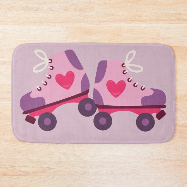Item preview, Illustration with Roller Skates and Heart Pattern	 designed and sold by AlginaPugachova.