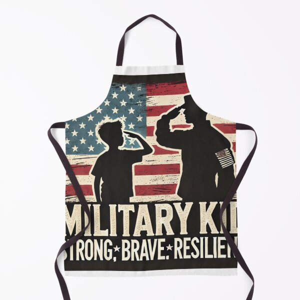 Item preview, Military Kid day Strong, Brave, Resilient, american day designed and sold by Wear Sculpt.
