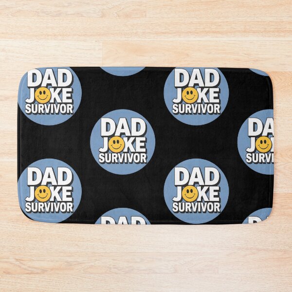 Item preview, "Dad Joke Survivor" Cute Smiley Face Design | Funny Father's Day Humor designed and sold by MillennialVibe.