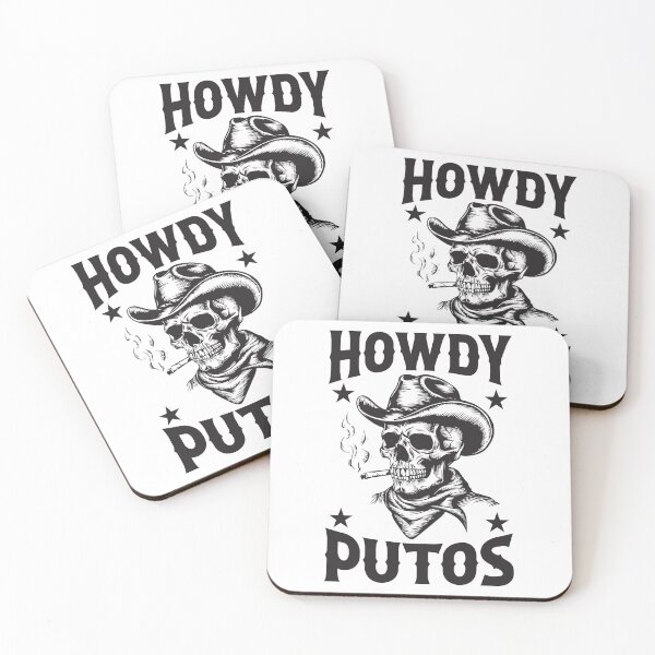 Item preview, Howdy Putos Funny Skull meme Howdy Putos spanish sayings designed and sold by teeshop87.