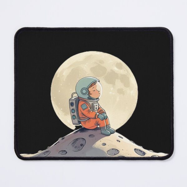 Item preview, Contemplative Astronaut on the Moon designed and sold by SuperNerdStore.