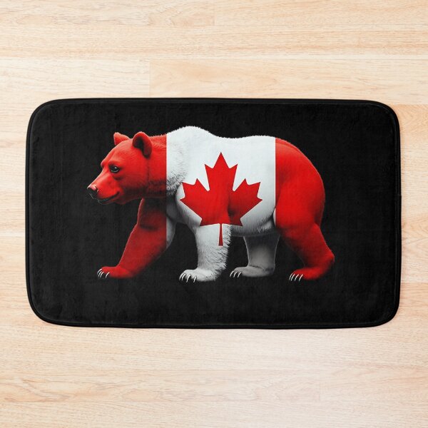 Item preview, Maple Leaf Patriotic Grizzly Bear Canada Flag - Elbows up  designed and sold by Smix Pixels.