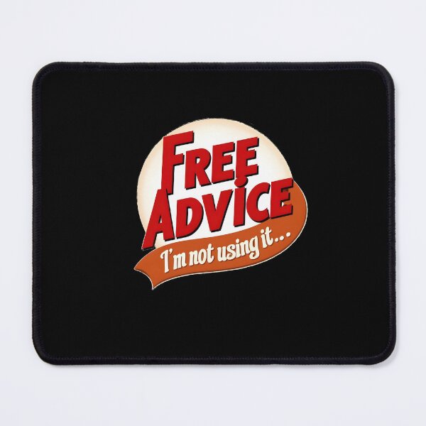Item preview, "Free Advice – I'm Not Using It" Retro Diner Logo | Funny Sarcastic Design designed and sold by MillennialVibe.