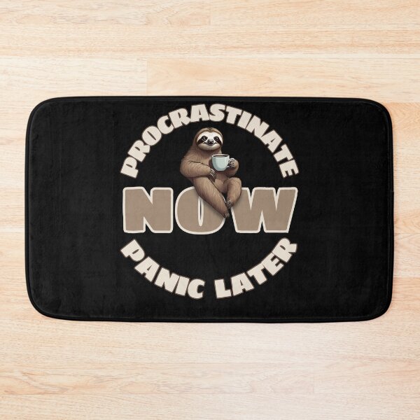 Item preview, Procrastinate Now, Panic Later – Funny Sloth Coffee Lover designed and sold by MixedVibes Co..