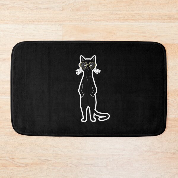 Item preview, Cool Black Cat with Effortless Attitude designed and sold by Meow Cat.