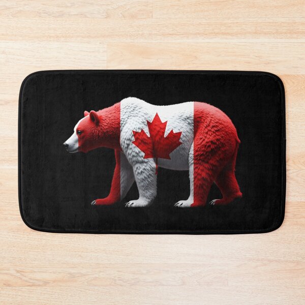Item preview, Maple Leaf Patriotic Grizzly Bear Canada Flag - Elbows up  designed and sold by Smix Pixels.