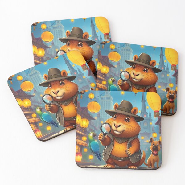 Item preview, Detective Capybara designed and sold by Teixeira224.