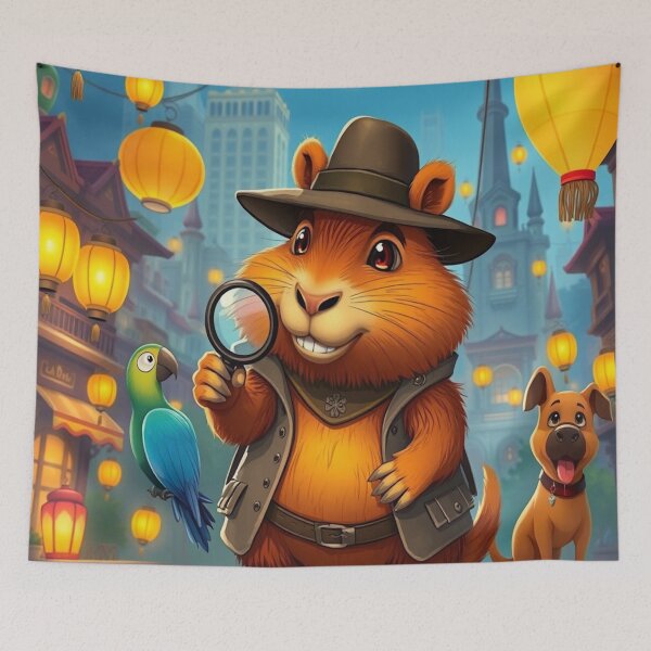 Item preview, Detective Capybara designed and sold by Teixeira224.