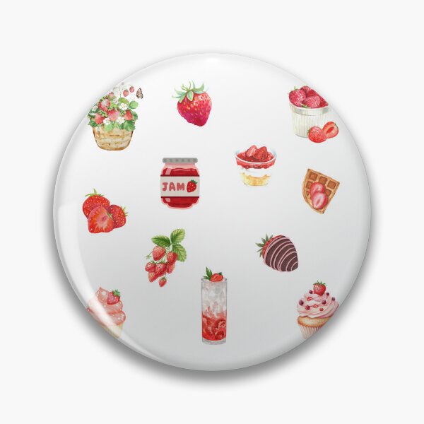 Item preview, Watercolor Strawberry Lover Collage  designed and sold by silviaol.