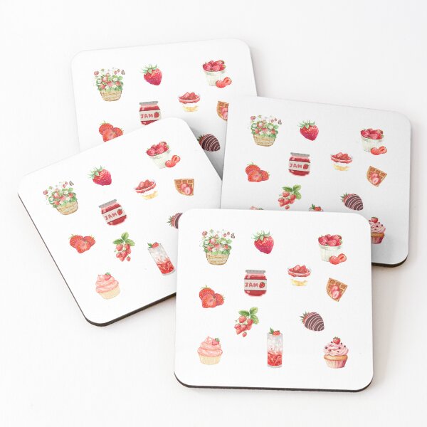 Item preview, Watercolor Strawberry Lover Collage  designed and sold by silviaol.