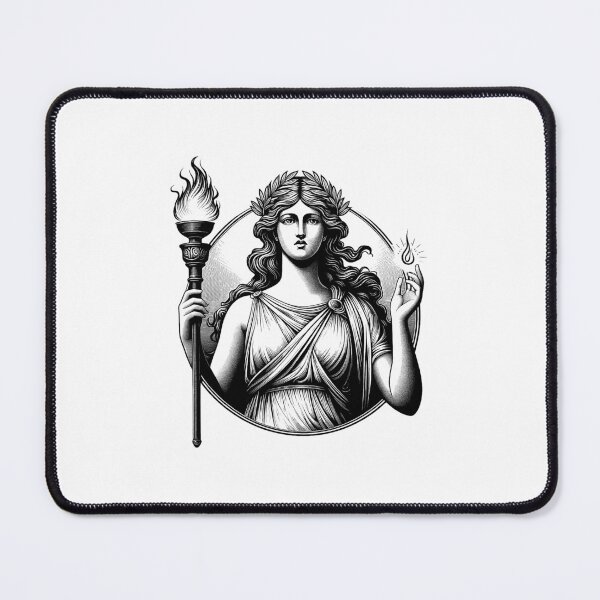 Item preview, Hestia Gaze A Portrait of Quiet Strength and Wisdom designed and sold by NTGUILTY.