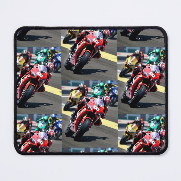Item preview, Red Superbike Racetrack Grid Racing Graphic Rider Shot designed and sold by Moto Graphix.