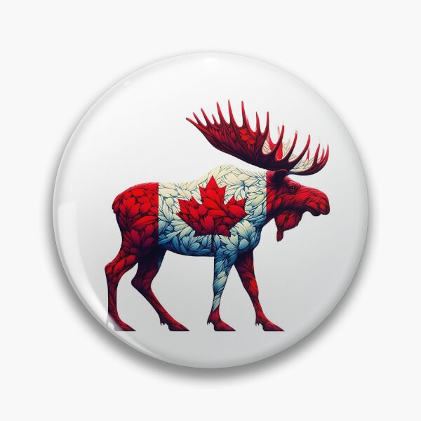 Item preview,  Maple Leaf Patriotic Moose Canadian Flag -  Canada Proud  designed and sold by Smix Pixels.