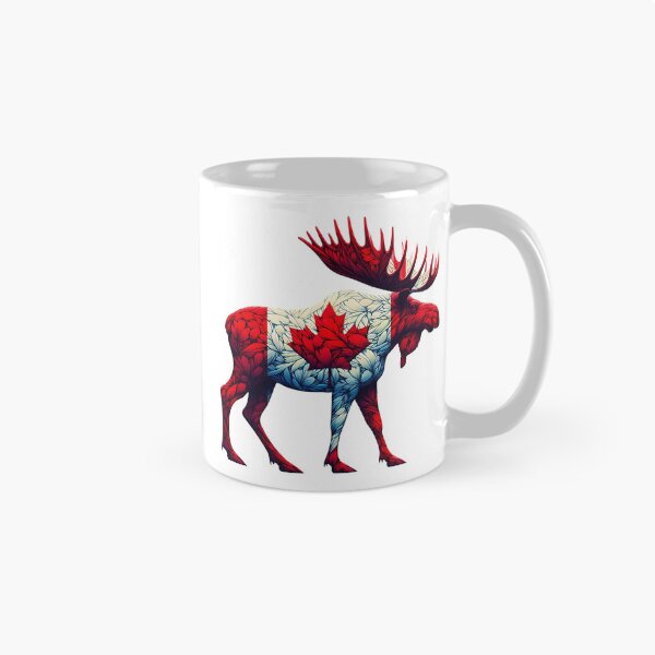 Item preview,  Maple Leaf Patriotic Moose Canadian Flag -  Canada Proud  designed and sold by Smix Pixels.