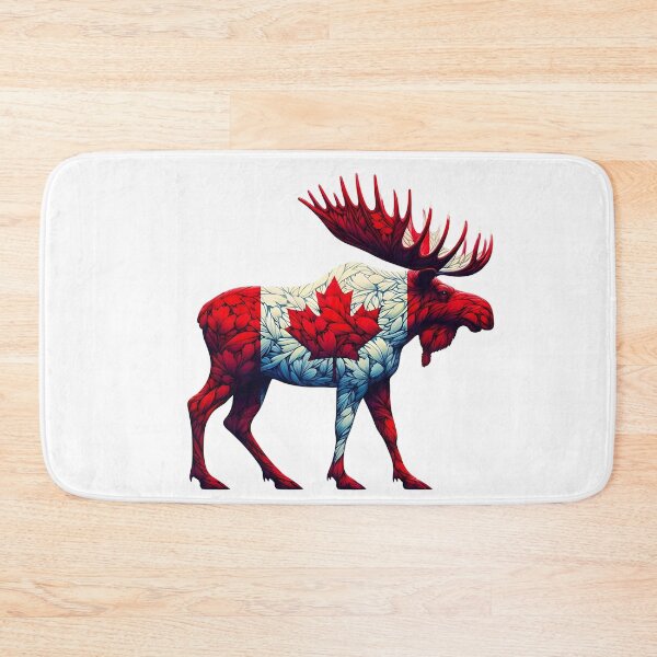 Item preview,  Maple Leaf Patriotic Moose Canadian Flag -  Canada Proud  designed and sold by Smix Pixels.