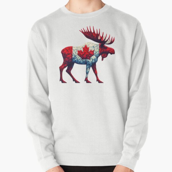 Item preview,  Maple Leaf Patriotic Moose Canadian Flag -  Canada Proud  designed and sold by Smix Pixels.