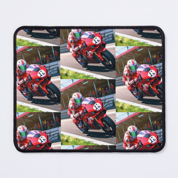 Item preview, Red Fairing Superbike Racetrack Grid Racing Graphic Rider designed and sold by Moto Graphix.