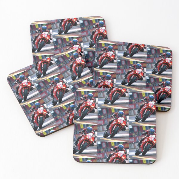 Item preview, Red Honda Superbike Racetrack Grandstand Racing Graphic Rider designed and sold by Moto Graphix.