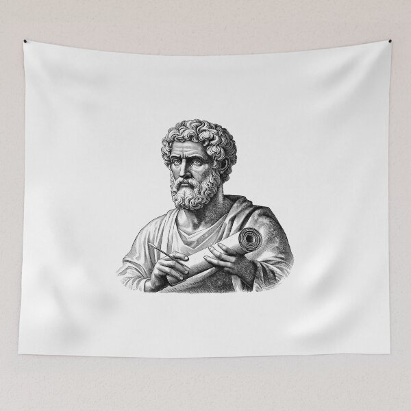 Item preview, Hippocrates Portrait Symbolizes Medical Progress designed and sold by NTGUILTY.