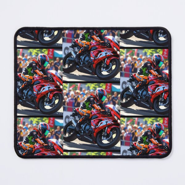 Item preview, Red Racing Superbike Racetrack Grandstand Graphic Geared Rider designed and sold by Moto Graphix.
