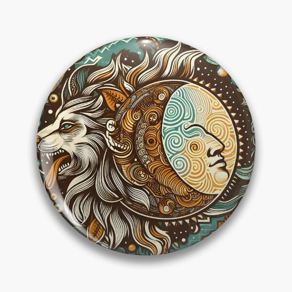 Item preview, Vintage Circular Design with Mythical Symbols and Psychedelic Patterns | Retro and Artistic Style designed and sold by ArteAnimal2020.