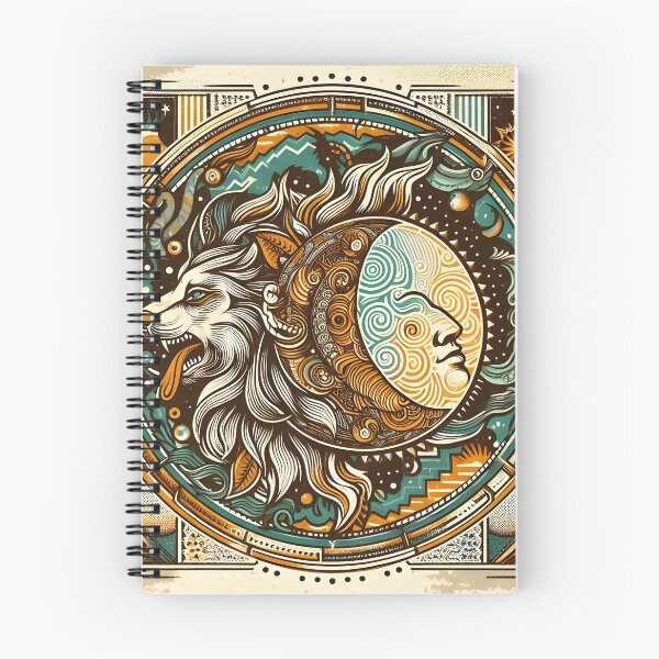 Item preview, Vintage Circular Design with Mythical Symbols and Psychedelic Patterns | Retro and Artistic Style designed and sold by ArteAnimal2020.