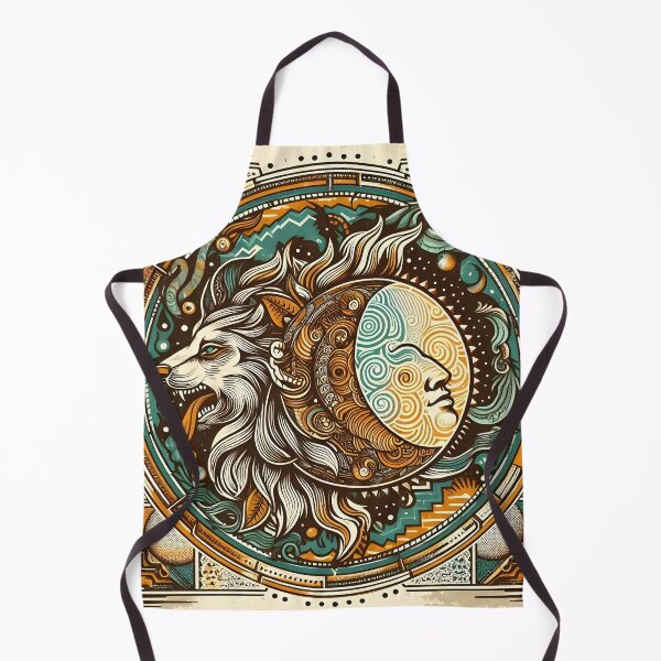 Item preview, Vintage Circular Design with Mythical Symbols and Psychedelic Patterns | Retro and Artistic Style designed and sold by ArteAnimal2020.