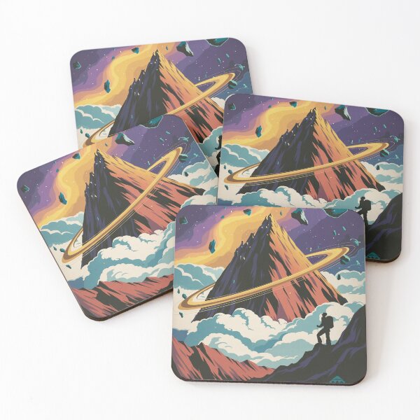 Item preview, Starborn Summit – Cosmic Mountain Expedition Poster designed and sold by ChaoticInkwell.