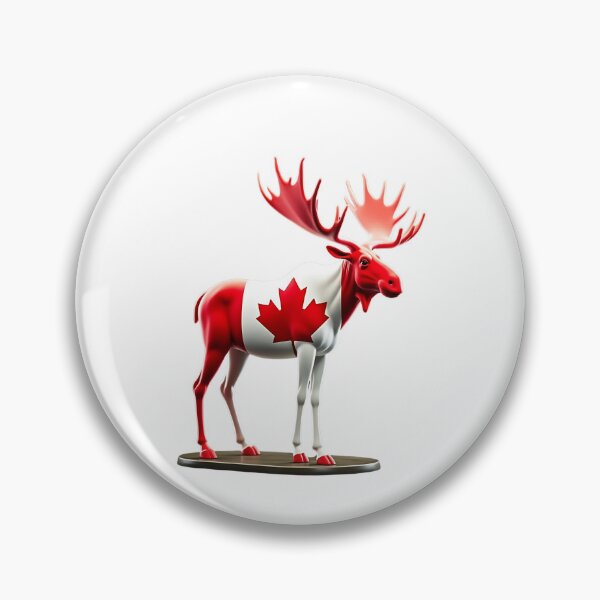 Item preview, Maple Leaf Patriotic Moose Canadian Flag -  Canada Proud  designed and sold by Smix Pixels.
