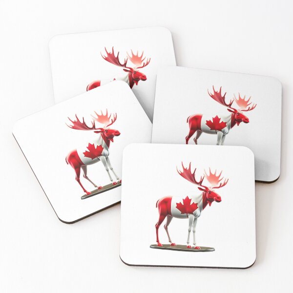 Item preview, Maple Leaf Patriotic Moose Canadian Flag -  Canada Proud  designed and sold by Smix Pixels.