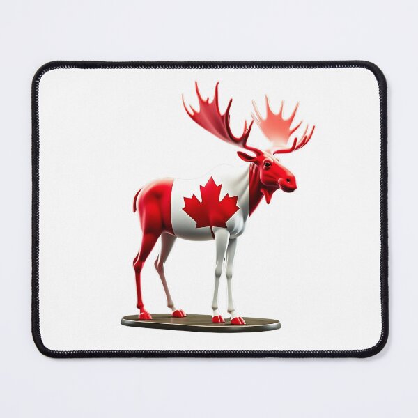 Item preview, Maple Leaf Patriotic Moose Canadian Flag - Canada Proud designed and sold by Smix Pixels.