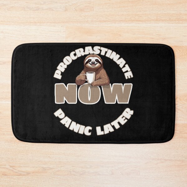 Item preview, Procrastinate Now, Panic Later – Funny Sloth Coffee Lover designed and sold by MixedVibes Co..