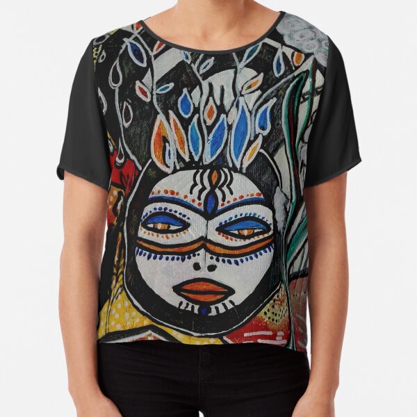 Plant Spirit Chiffon Top