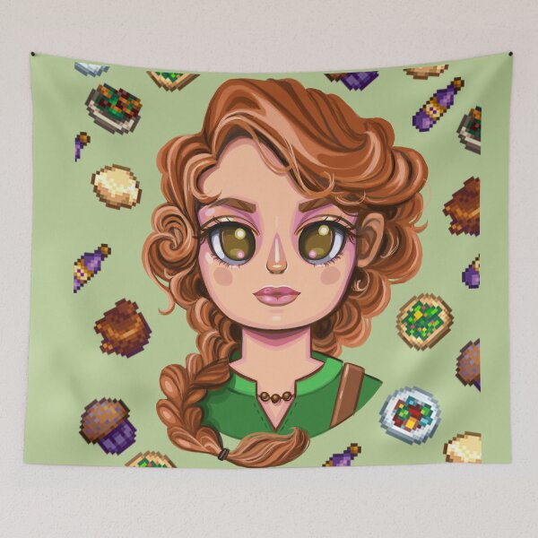 Item preview, Leah Chibi Stardew Valley Fanart with her Favorite GIfts designed and sold by Savi Singh.