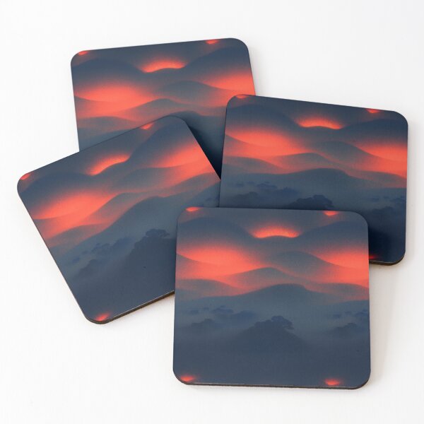 Item preview, Soft Dreamy Glow Over Mountains Mist designed and sold by patternicco.