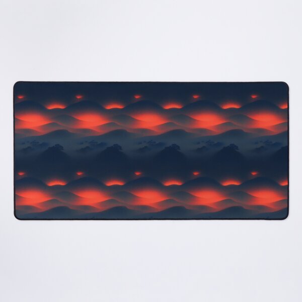 Item preview, Soft Dreamy Glow Over Mountains Mist designed and sold by patternicco.