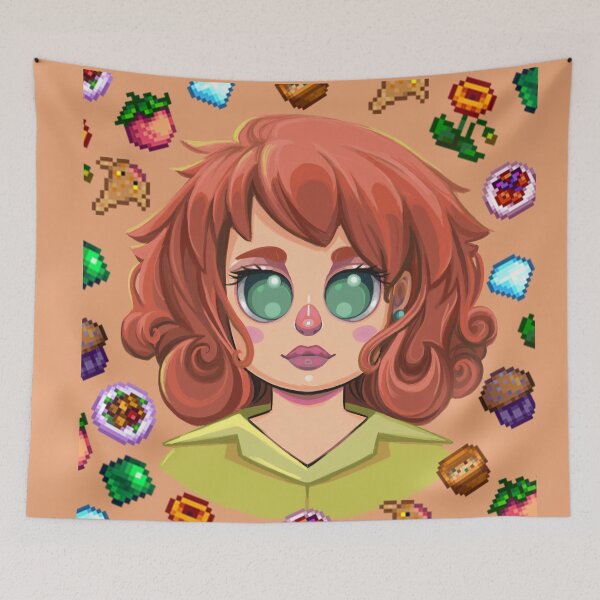 Item preview, Penny Chibi Stardew Valley Fanart with her Favorite GIfts designed and sold by Savi Singh.