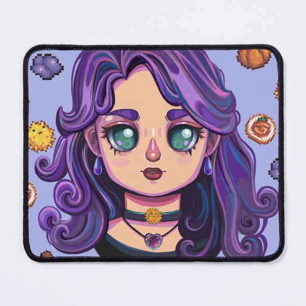 Item preview, Abigail Chibi Stardew Valley Fanart with her Favorite GIfts designed and sold by Savi Singh.