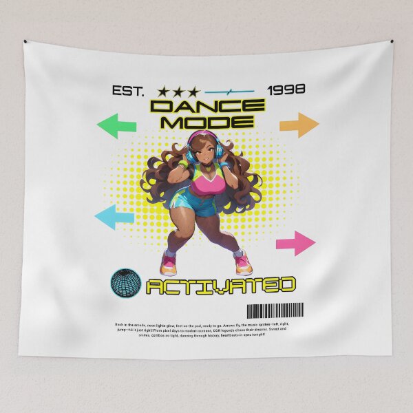 Item preview,  Dance Mode Activated – Retro Arcade DDR Inspired Design designed and sold by HoneyNutCrisis.