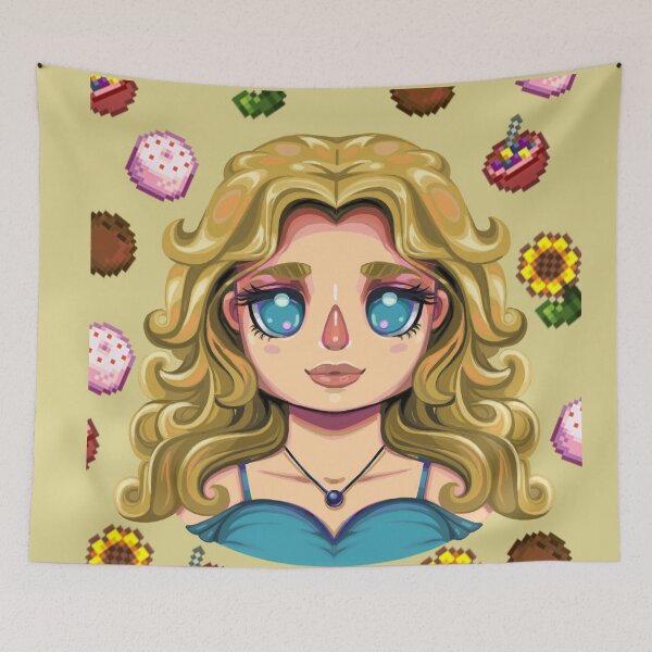 Item preview, Haley Chibi Stardew Valley Fanart with her Favorite GIfts designed and sold by Savi Singh.