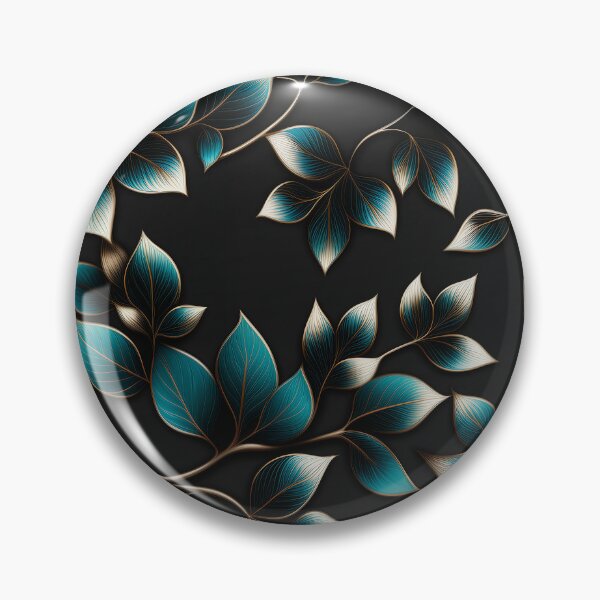 Item preview, Abiding in the Vine – Teal & Gold Foliage Design designed and sold by Juliette Ozkalfayan.