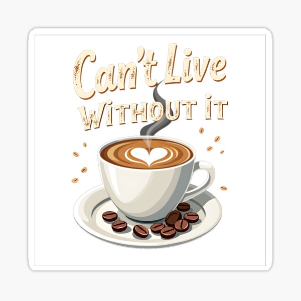 Item preview, Can't Live Without Coffee Love designed and sold by GealMosi Designs.