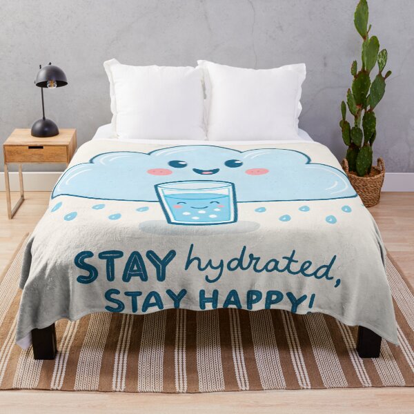 Item preview, Stay Hydrated, Stay Happy – Cute Kawaii Water Sticker designed and sold by HoneyNutCrisis.