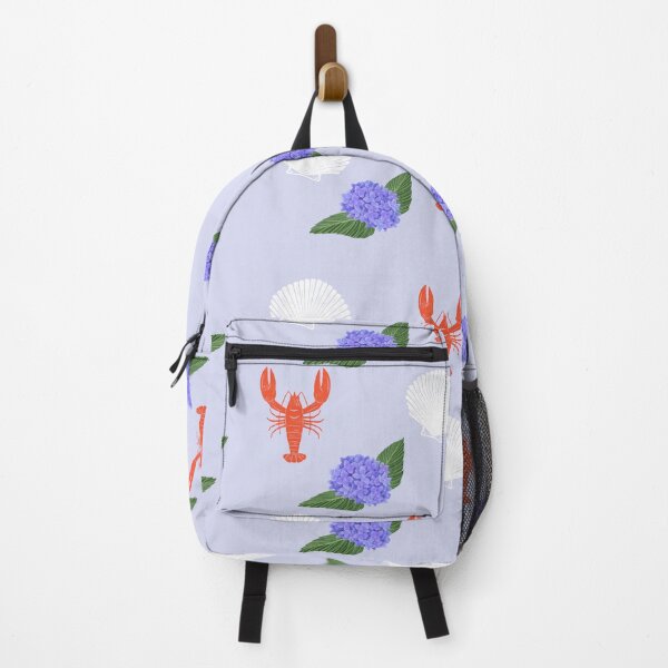 Item preview, Coastal New England Aesthetic | Lobster & Hydrangea Nautical Design designed and sold by Stickers by @molllyclare.