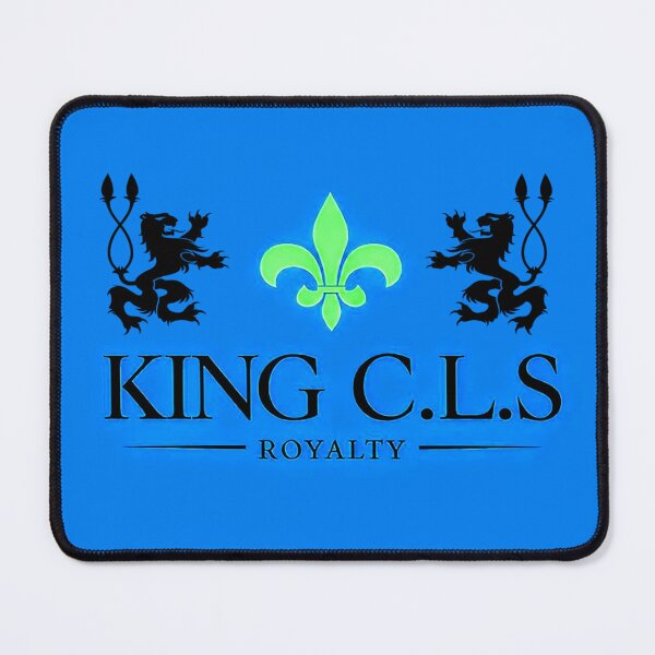 Item preview, King C.L.S Royalty Double Lion Fleur De Lis | Capri Blue | Black | Capri Green designed and sold by Kingcls.