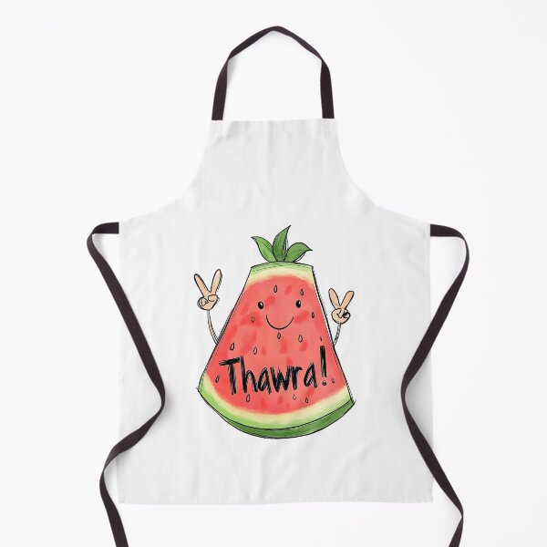 Item preview, Thawra & Watermelon | Smiling Revolution with Peace Signs, Blends Playfulness with a Powerful Message designed and sold by FUNqoosh.